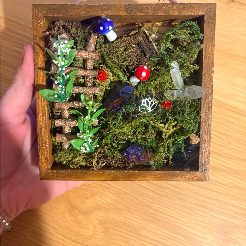 Woodland Fairy Garden Shadow Box
